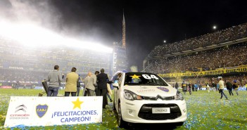 Boca se consagró campeón argentino y se llevó un Citroen de premio