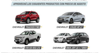 Chevrolet descuentos sep 2018